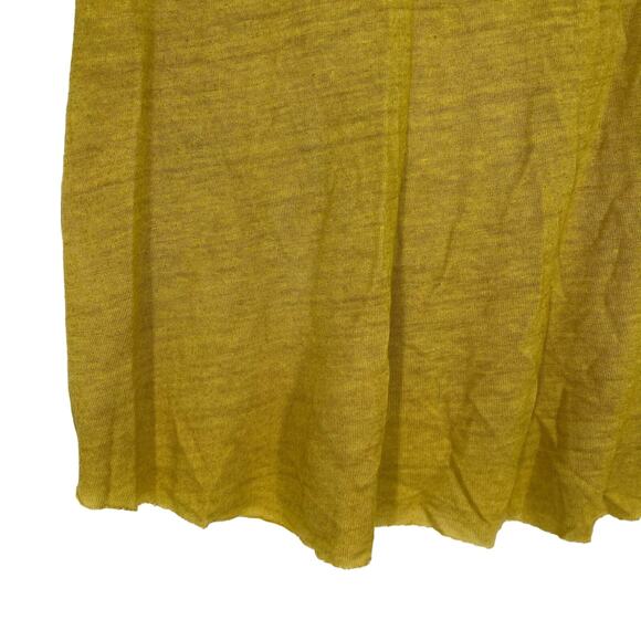 Young Fabulous & Broke Mustard Yellow Linen Top Medium NWT - Picture 5 of 9
